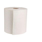 Green Hard-wound Roll Towel in Natural White