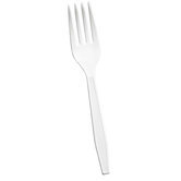 (1000 per carton) Wrapped Polypropylene Fork in White