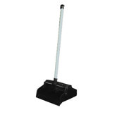 37" Lobby Master Plastic Lobby Dustpan in Black Pan and White Handle