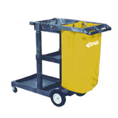 Janitorial Cart 3 Shelves in Blue