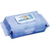 Unscented Pudgies Baby Wipe in White