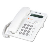 One-Line Desk/Wall Phone, Corded, White