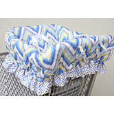 Ikat Chevron Shopping Cart Cover
