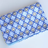 Ikat Mod Blue Piped Blanket