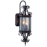 Vintage  Wall Lantern in Mahogany Bronze