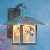 Evergreen Outdoor Wall Lantern with Filigree