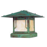 Pagoda Outdoor Column Mount Lantern