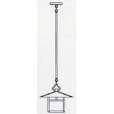 Monterey Outdoor Hanging Lantern with Overlay
