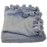 Jubilee 3 Dimensional Pom Pom Fringe Throw