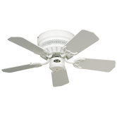 5-flg. Deckenventilator "Classic Flat" in Wei&szlig; lackiert