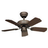 5-flg. Deckenventilator "Classic Royal" in Braun antik lackiert / Nussbaum