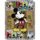 Entertainment Tapestry Throw Blanket - Mickey Mouse Comic
