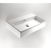 WIthLinea 16.5 x 14.2 Quarelo Vessel Sink in White