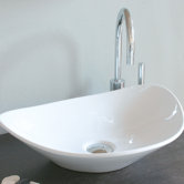 Ceramica 20.9" x 15.4" Vessel Sink in White