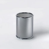 Complements 9.5" x 7.9" x 7.9" Dina Waste Basket in Polished Chrome