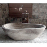 Piedra Pavo Free Standing Bathtub in Natural Stone
