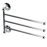 Vanessia Flexible Towel Bar in Polished Chrome