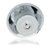 Manon Matte Nickel Round Hand-Hammered Bar Sink