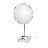 Discololed Free Standing Magnifying Cosmetic Mirror with Lighting