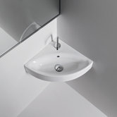 Kerasan Cento Wall Mounted / Vessel Bathroom Corner Sink