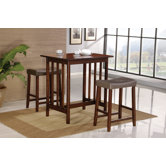 3 Piece Bar Table Set in Spice