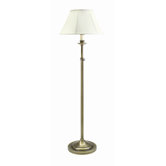 Club  Adjustable Floor Lamp in Antique Brass