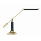 Grand  Balance Arm Piano Lamp in Polished Brass and Marble