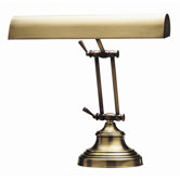 12"  Round Base Desk Lamp in Antique Brass