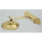 Upright Desk Lamp in Polished Brass