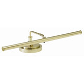 LED Vertical Upright Piano Lamp in Polished Brass