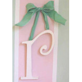 9" Hand Painted Hanging Letter - R