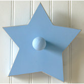 Blue Hand Painted Star Peg
