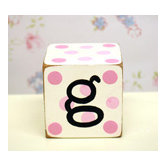 "g" Letter Block in Pink