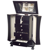 Layla Jewelry Box with Necklace Doors in Java