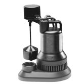 1/2 HP Vertical Float Switch Thermoplastic Sump Pump