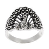 Sterling Silver Peacock Ring