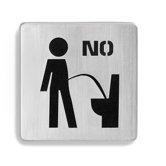 Signo Door Plate "Sit Down to Pee"