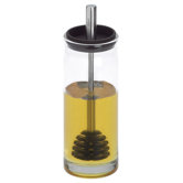 Desa Glass Honey Jar Includes Silicone Spoon