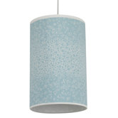 Raindrops Cylinder Light in Aqua
