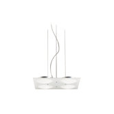 Four Pendant in Satin Aluminium