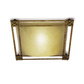 Veronese Flush Light in Golden Amber