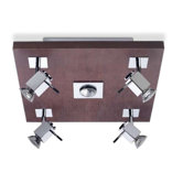 Wood Spot Light in Chrome