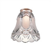 Clear and Frosted Victorian Accessory Glass Shade