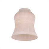 Antique White Scavo Patterned Accessory Glass Shade