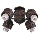 2.25" Neck Sculptured Four Light Fitter
