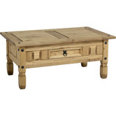 Corona Coffee Table with Drawer