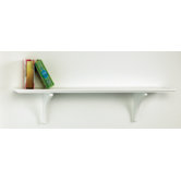 Long Mission Craft Bracket Shelf in White