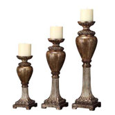 Arabella Resin Candlesticks (Set of 3)