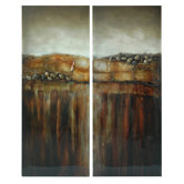 Stretched Canvas Art (Set of 2)