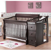 Tuscany 4-in-1  Convertible Crib N Changer in Espresso
